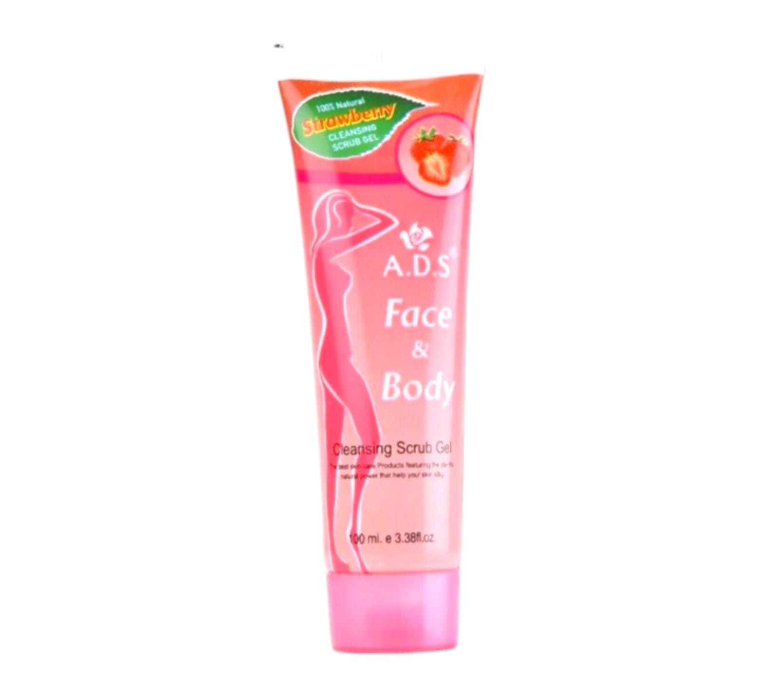 Face and body cleansing stawberry gel for Women 